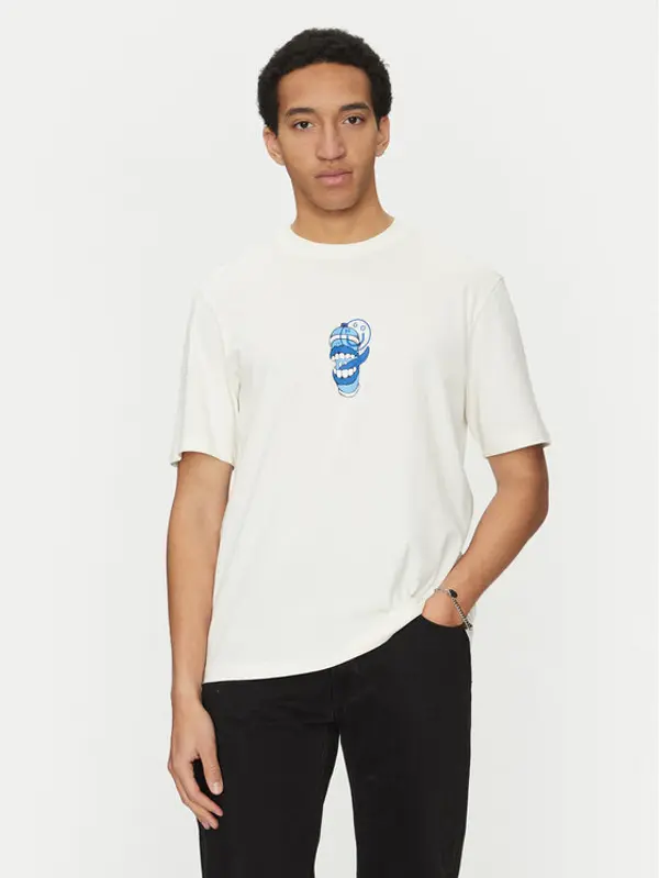 HUGO HUGO T-shirt Nutongo 50533391 Bijela Regular Fit