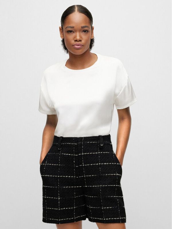 Hugo Hugo T-shirt Smart 50478228 Écru Relaxed Fit