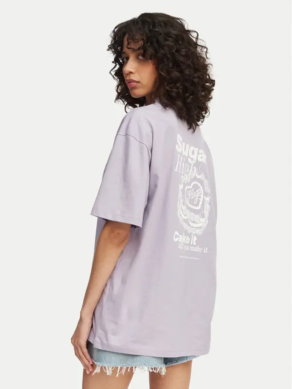 HUGO HUGO T-shirt Tee 50560772 Ljubičasta Oversize
