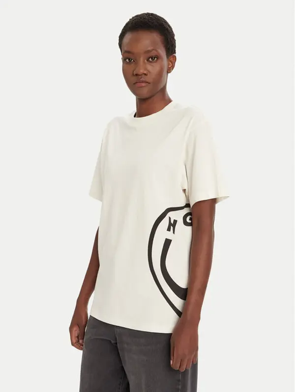 HUGO HUGO T-shirt Vintage 50545053 Écru Loose Fit