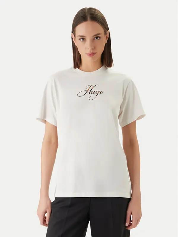 HUGO HUGO T-shirt Vintage 50560566 Écru Regular Fit