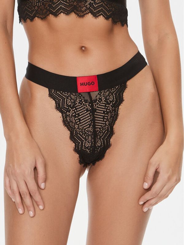 Hugo Hugo Tangice Thong Lace 50502780 Crna