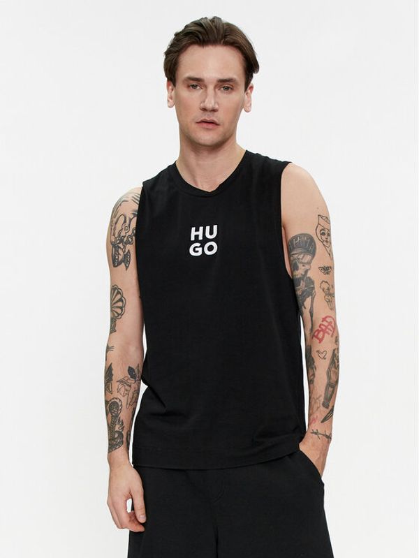 Hugo Hugo Tank top Beach 50510189 Crna Regular Fit