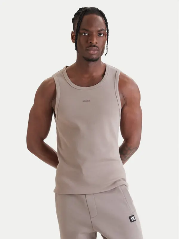 HUGO HUGO Tank top Dapota 50563744 Smeđa Slim Fit