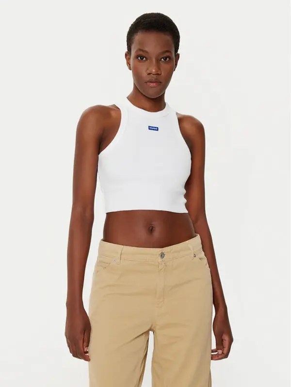 HUGO HUGO Top Baby 50511450 Bijela Slim Fit