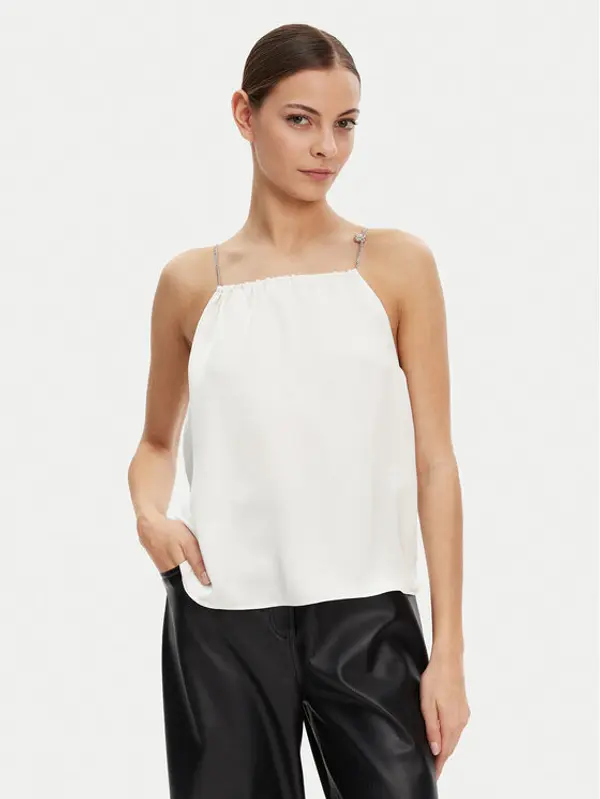 HUGO HUGO Top Cebena 50536436 Bijela Regular Fit