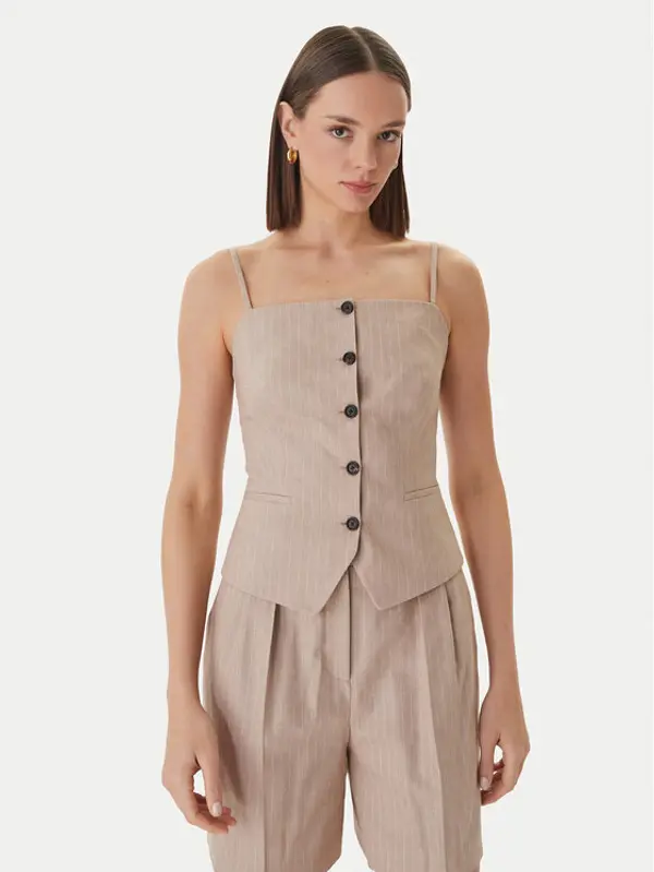 HUGO HUGO Top Copale 50560007 Bež Slim Fit