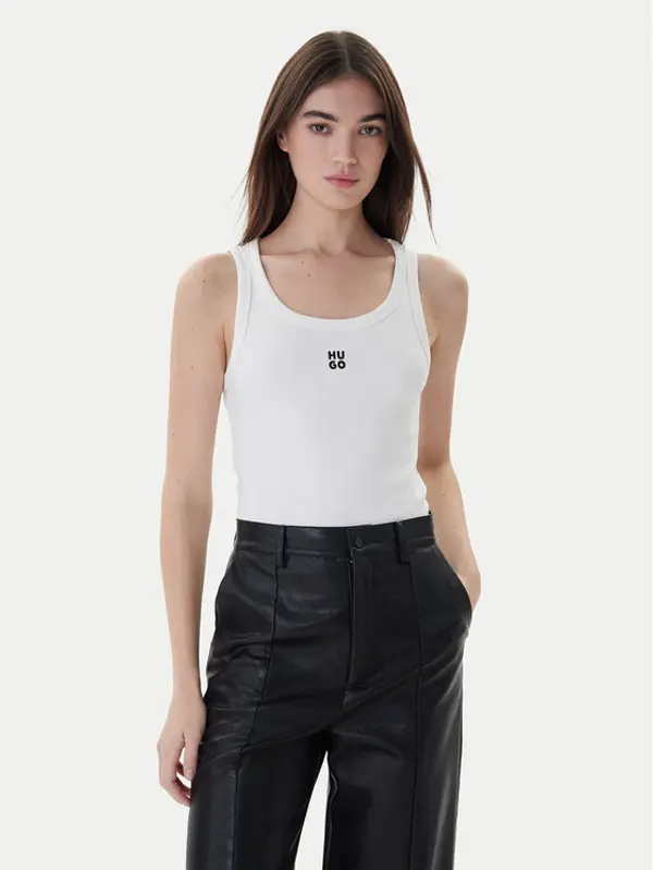 HUGO Hugo Top Datamia 50514489 Bijela Slim Fit
