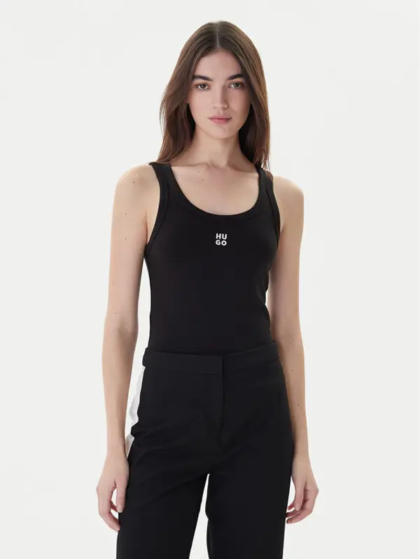 HUGO Hugo Top Datamia 50514489 Crna Slim Fit