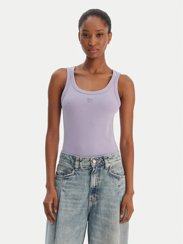HUGO HUGO Top Datamia 50514489 Ljubičasta Slim Fit
