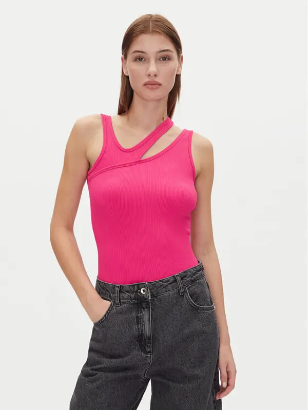 HUGO HUGO Top Datruss 50537044 Ružičasta Slim Fit
