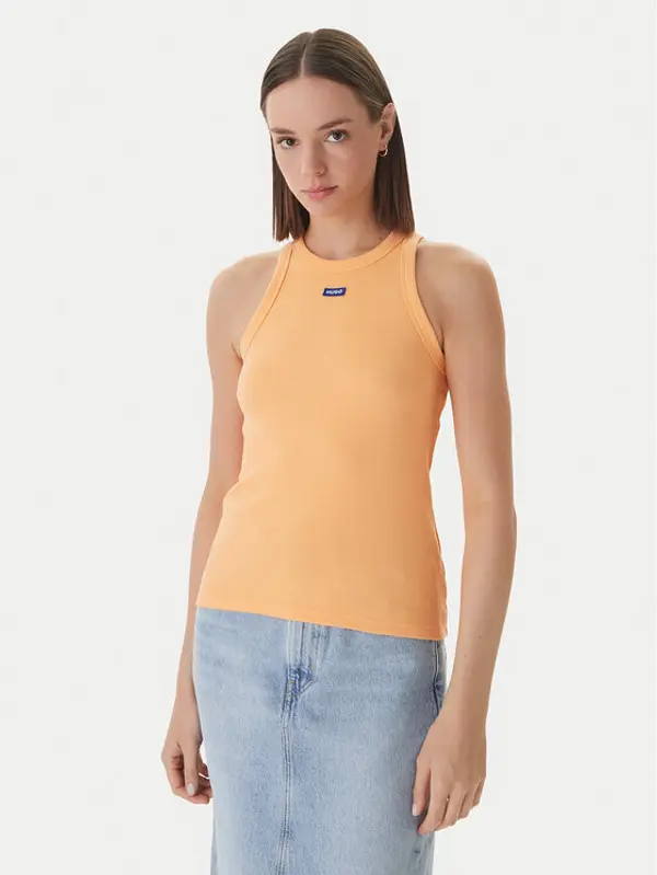 HUGO HUGO Top Easy 50508857 Narančasta Slim Fit