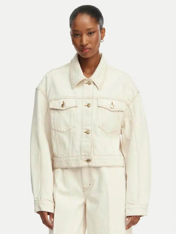 HUGO HUGO Traper jakna Gisolia 50559618 Écru Relaxed Fit
