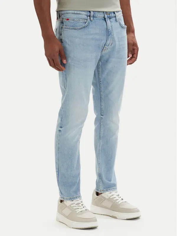 HUGO HUGO Traperice 50556047 Svijetlo plava Extra Slim Fit