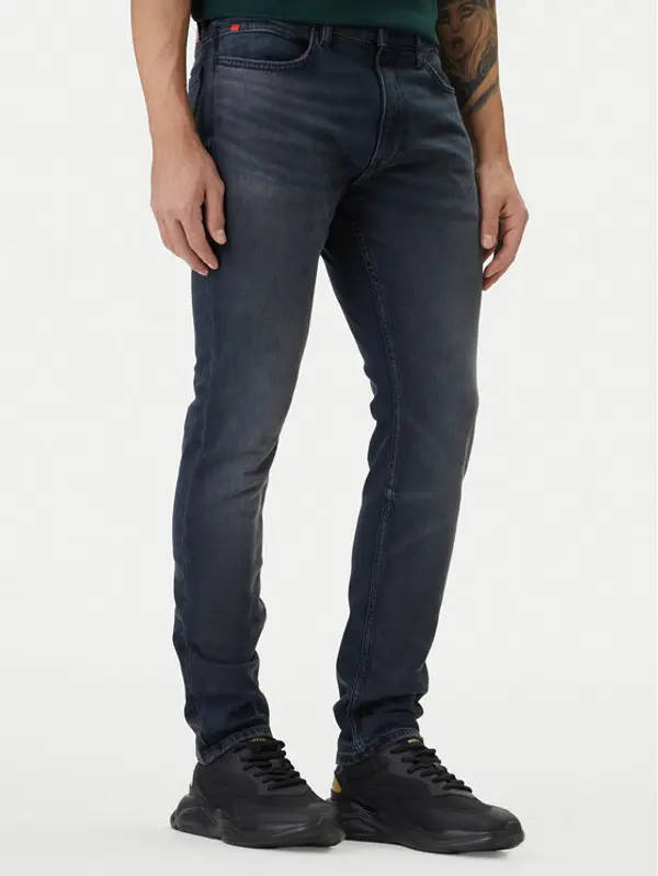 HUGO HUGO Traperice 50556055 Tamnoplava Extra Slim Fit