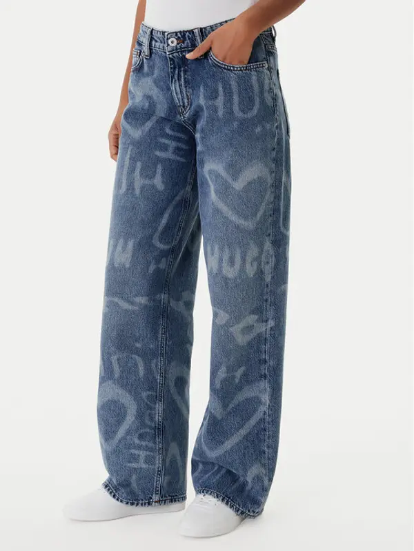 HUGO HUGO Traperice Gamala 50553051 Plava Baggy Fit