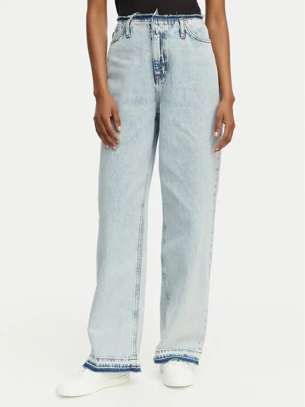 HUGO HUGO Traperice Leni 50557022 Svijetlo plava Loose Fit