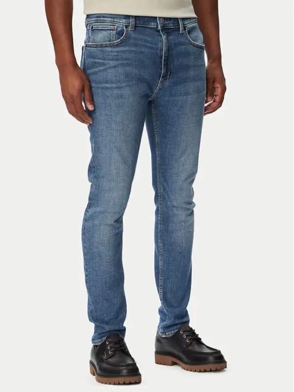 HUGO HUGO Traperice Zane 50563481 Plava Extra Slim Fit