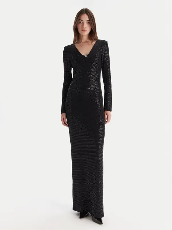 HUGO HUGO Večernja haljina Nammery 50546245 Crna Slim Fit
