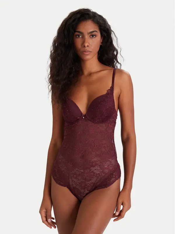 Hunkemöller Hunkemöller Bodi Isadora 302441 Tamnocrvena