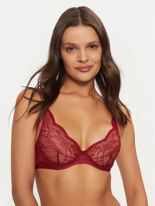Hunkemöller Hunkemöller Grudnjak sa žicom 206365 Tamnocrvena