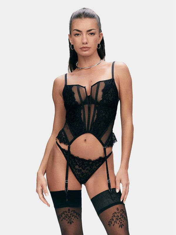 Hunkemöller Hunkemöller Samostojeće čarape 205173 Crna