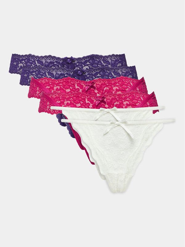 Hunkemöller Hunkemöller Set od 6 pari tangica 202874 Šarena