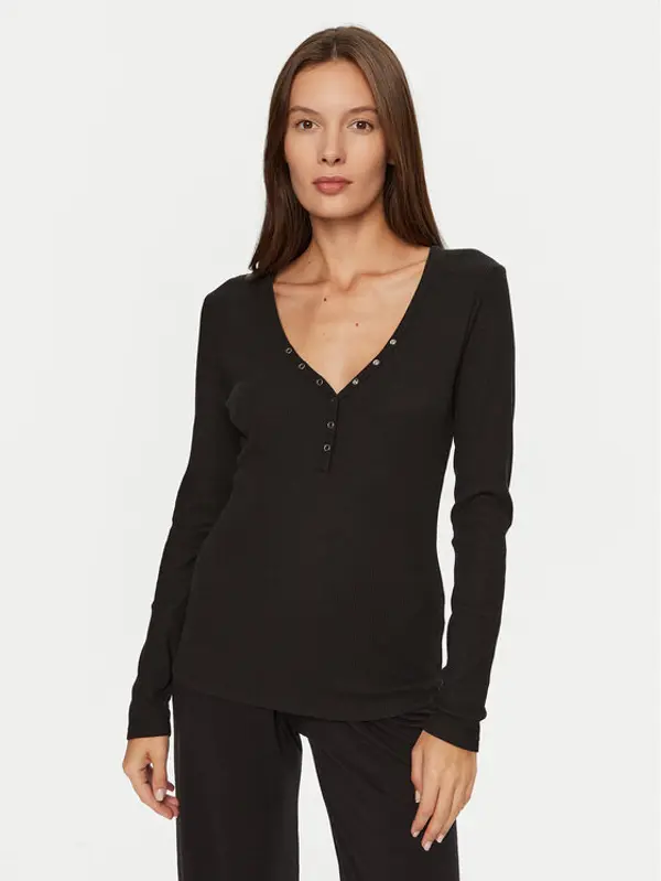 Hunkemöller Hunkemöller Spavaćiće 205123 Crna Slim Fit
