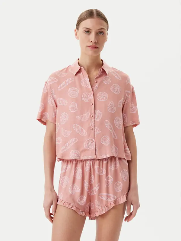 Hunkemöller Hunkemöller Spavaćiće 301513 Bež Regular Fit