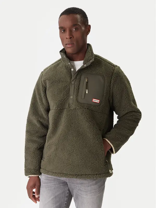 Hunter Hunter Flis Athol HARM0017252 Zelena Regular Fit