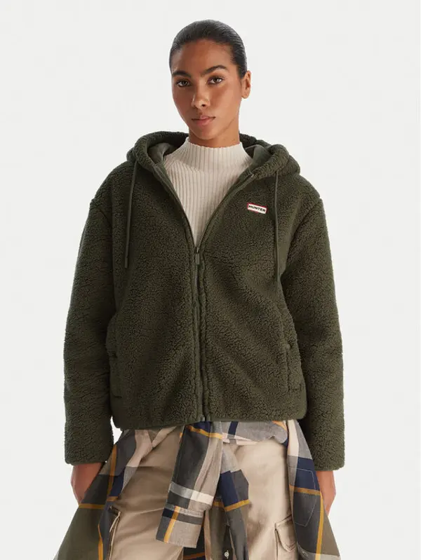 Hunter Hunter Flis Bonelle HARW0053242 Zelena Relaxed Fit