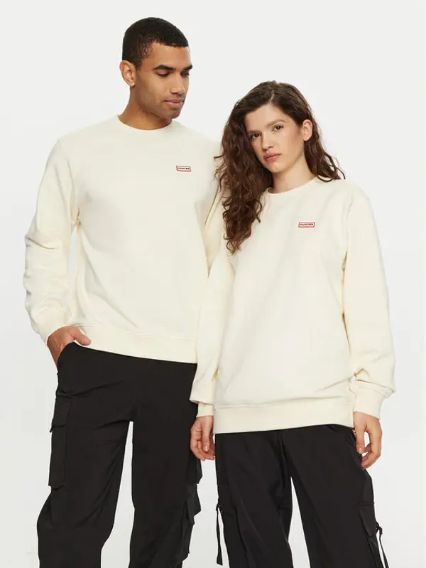 Hunter Hunter Majica dugih rukava HARU0007242 Écru Regular Fit