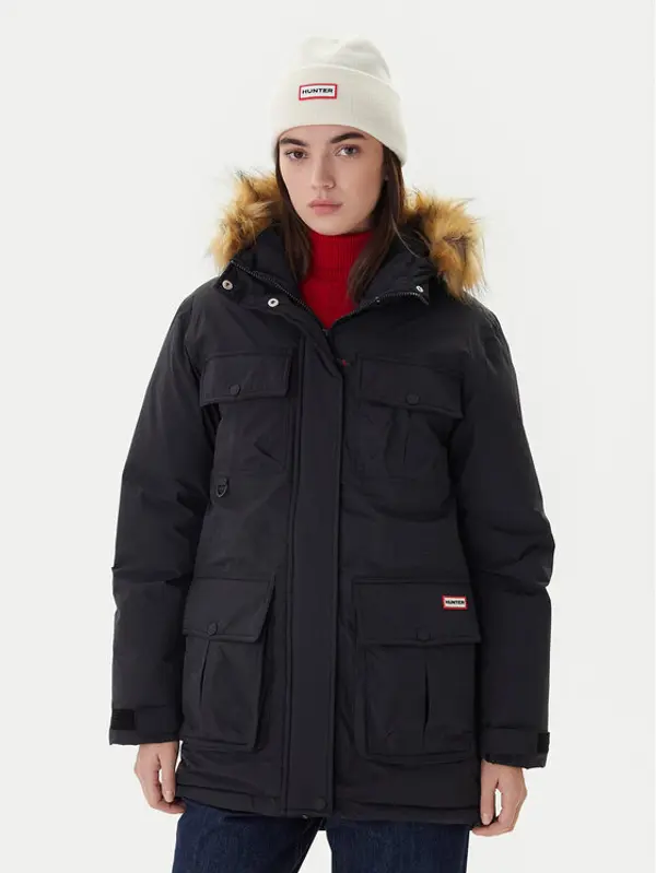 Hunter Hunter Parka Glyder HARW0014252 Crna Regular Fit