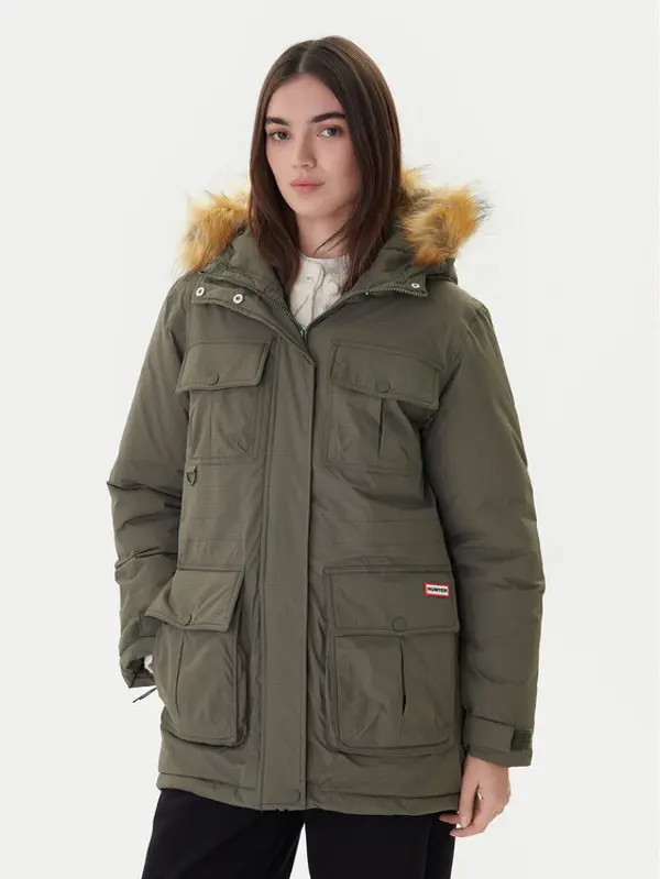 Hunter Hunter Parka Glyder HARW0014252 Zelena Regular Fit