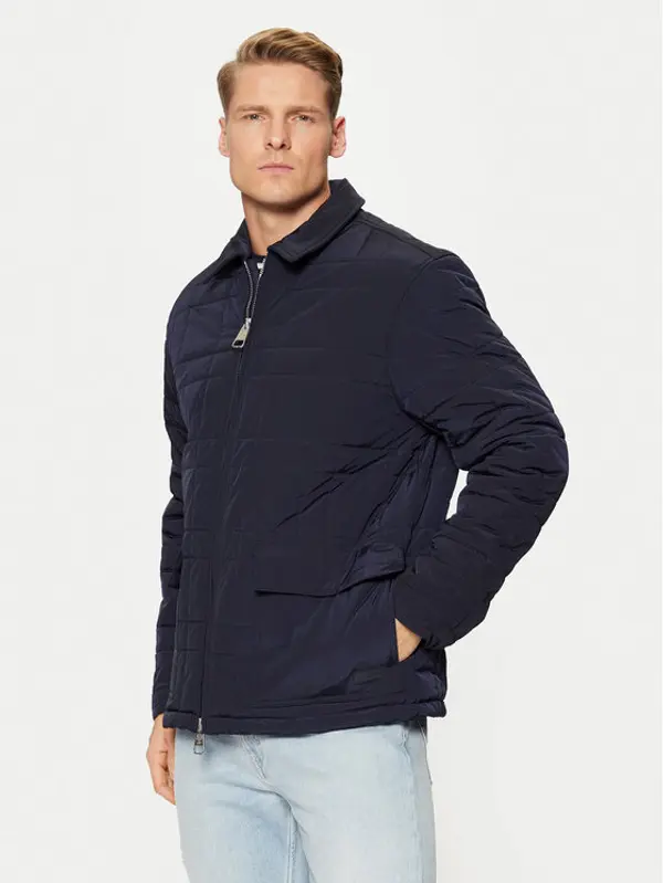 Hunter Hunter Prijelazna jakna Walter HARM0004242 Tamnoplava Regular Fit