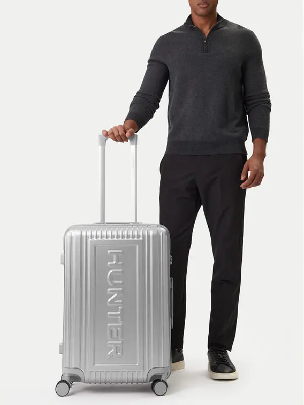 Hunter Hunter Srednji kofer CEO-HUNTER-M-002-08-SILVER Srebrna