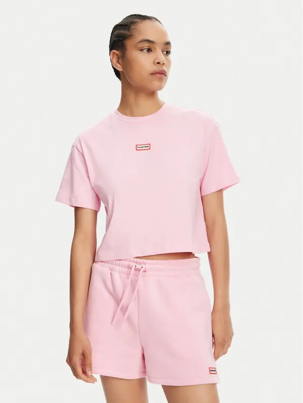 Hunter Hunter T-shirt Abby HARW0059251 Ružičasta Boxy Fit