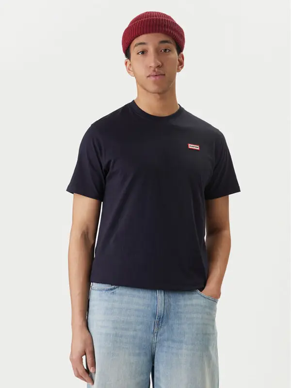 Hunter Hunter T-shirt Essentials HARM0085252 Tamnoplava Regular Fit