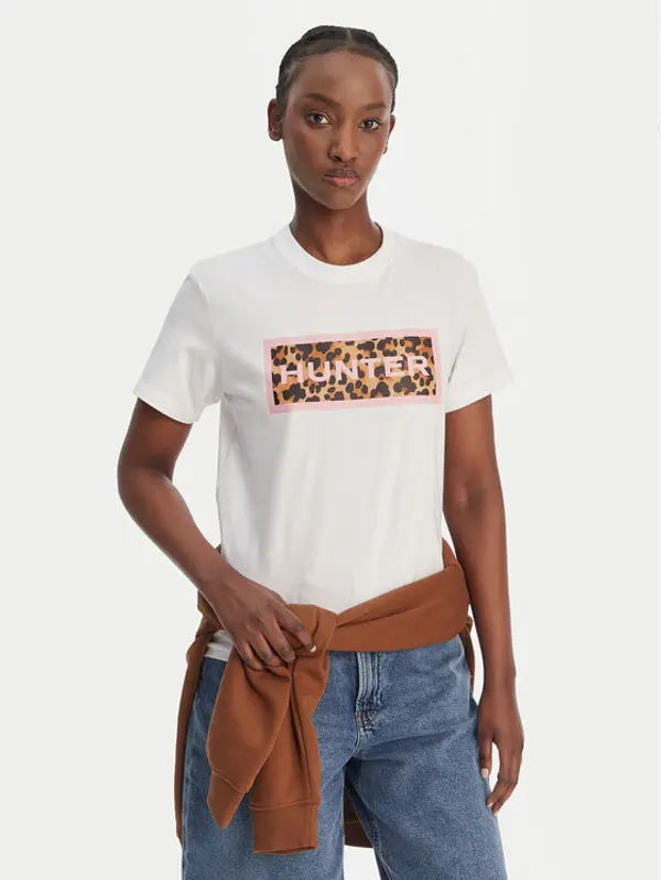 Hunter Hunter T-shirt Essentials HARW0011261 Bijela Regular Fit