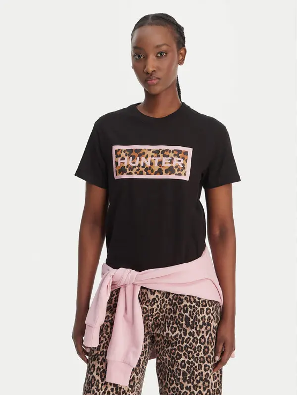 Hunter Hunter T-shirt Essentials HARW0011261 Crna Regular Fit