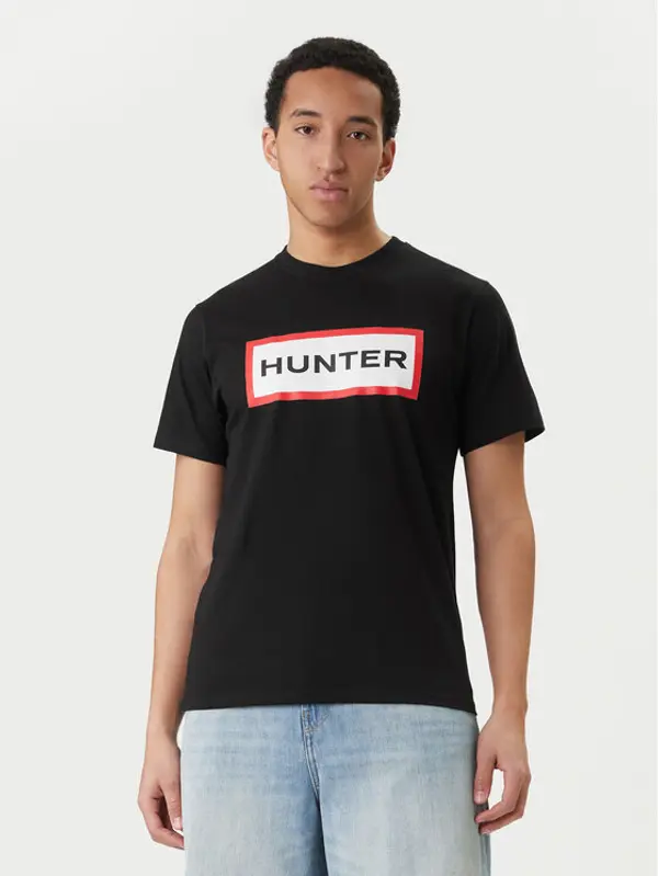 Hunter Hunter T-shirt Halton HARM0019252 Crna Regular Fit