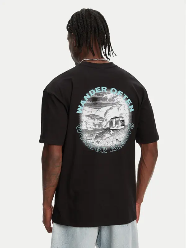 Hunter Hunter T-shirt Rasputin HARM0057251 Crna Relaxed Fit