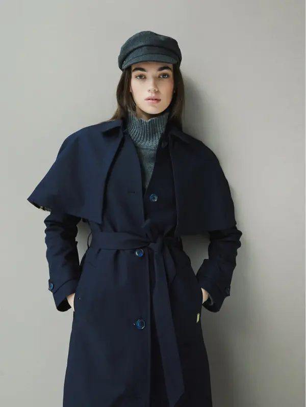 Hunter Hunter Trench Keltie HARW0014251 Tamnoplava Regular Fit