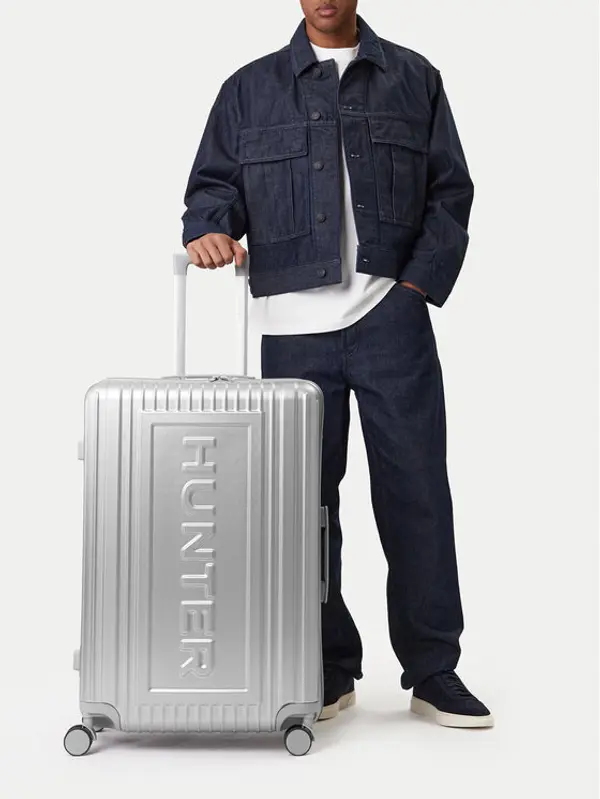 Hunter Hunter Veliki kofer CEO-HUNTER-L-002-08-SILVER Srebrna