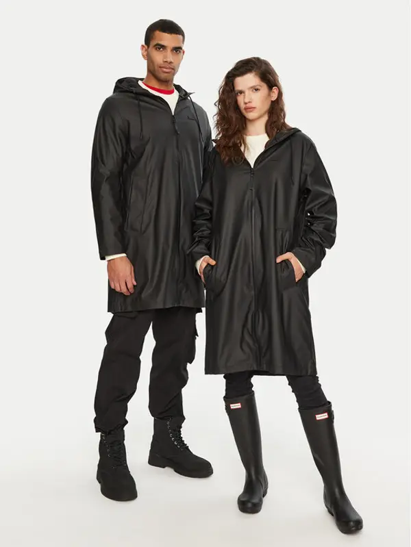 Hunter Hunter Vodootporna jakna Andrea HARU0002242 Crna Regular Fit