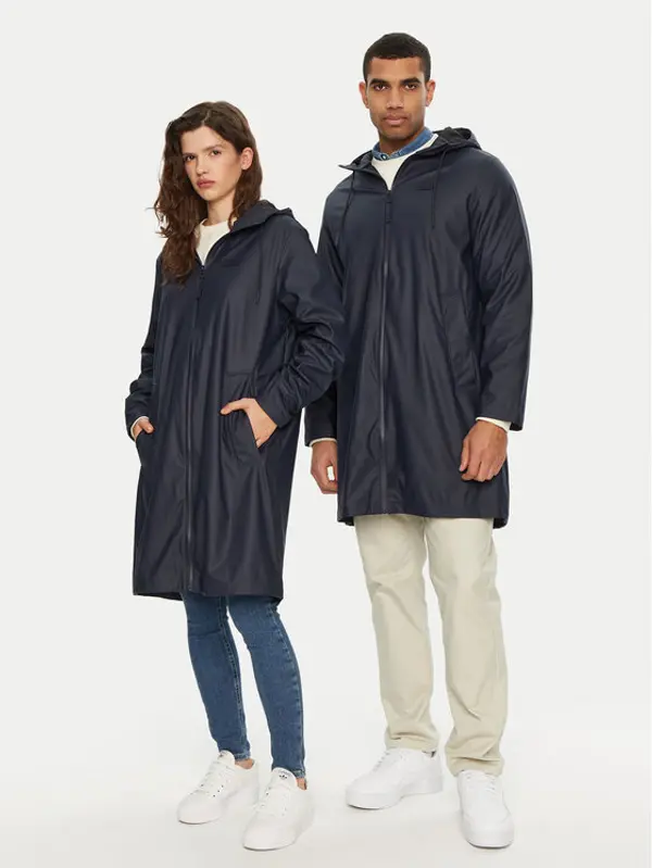 Hunter Hunter Vodootporna jakna Andrea HARU0002242 Tamnoplava Regular Fit