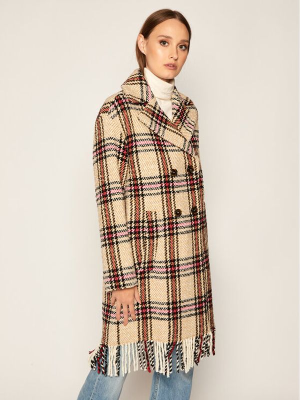 iBlues iBlues Vuneni kaput Lux 70160606 Bež Regular Fit