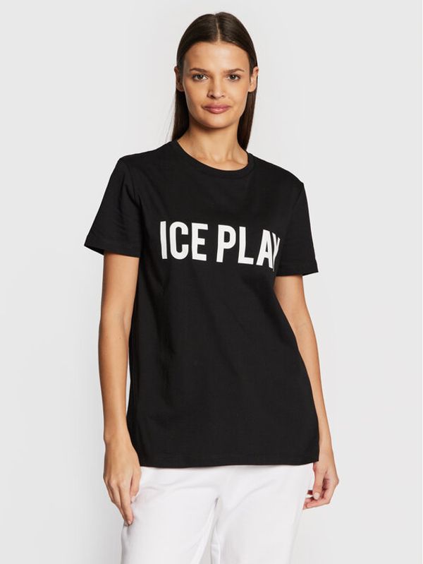 Ice Play Ice Play T-shirt 22I U2M0 F021 P400 9000 Crna Relaxed Fit