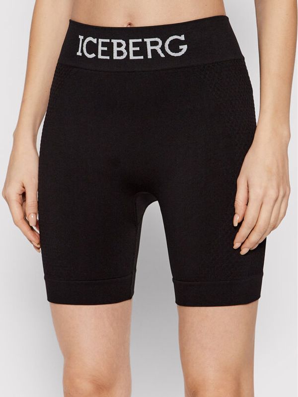 Iceberg Iceberg Biciklističke hlače 22EI2P0DA216303 Crna Slim Fit