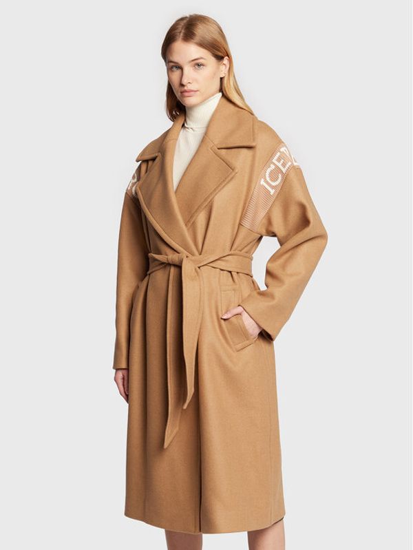 Iceberg Iceberg Vuneni kaput 22II2P0N0113052 Bež Regular Fit